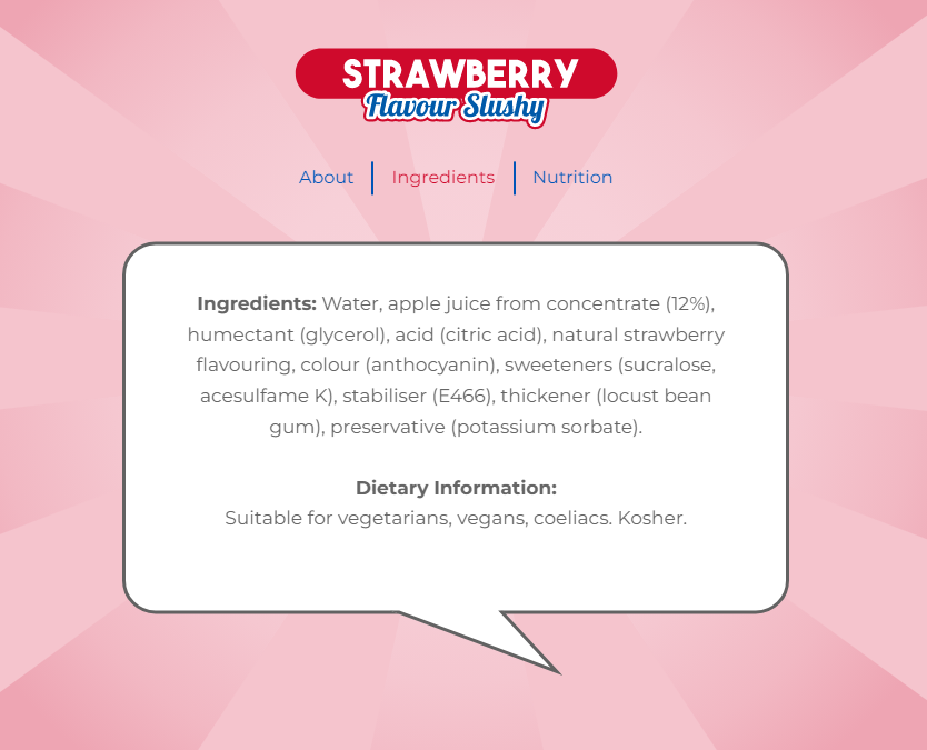 Slush Puppie Strawberry 12 x 250ml