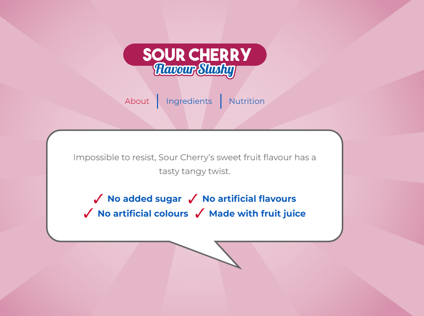 Slush Puppie Sour Cherry  12 x 250ml