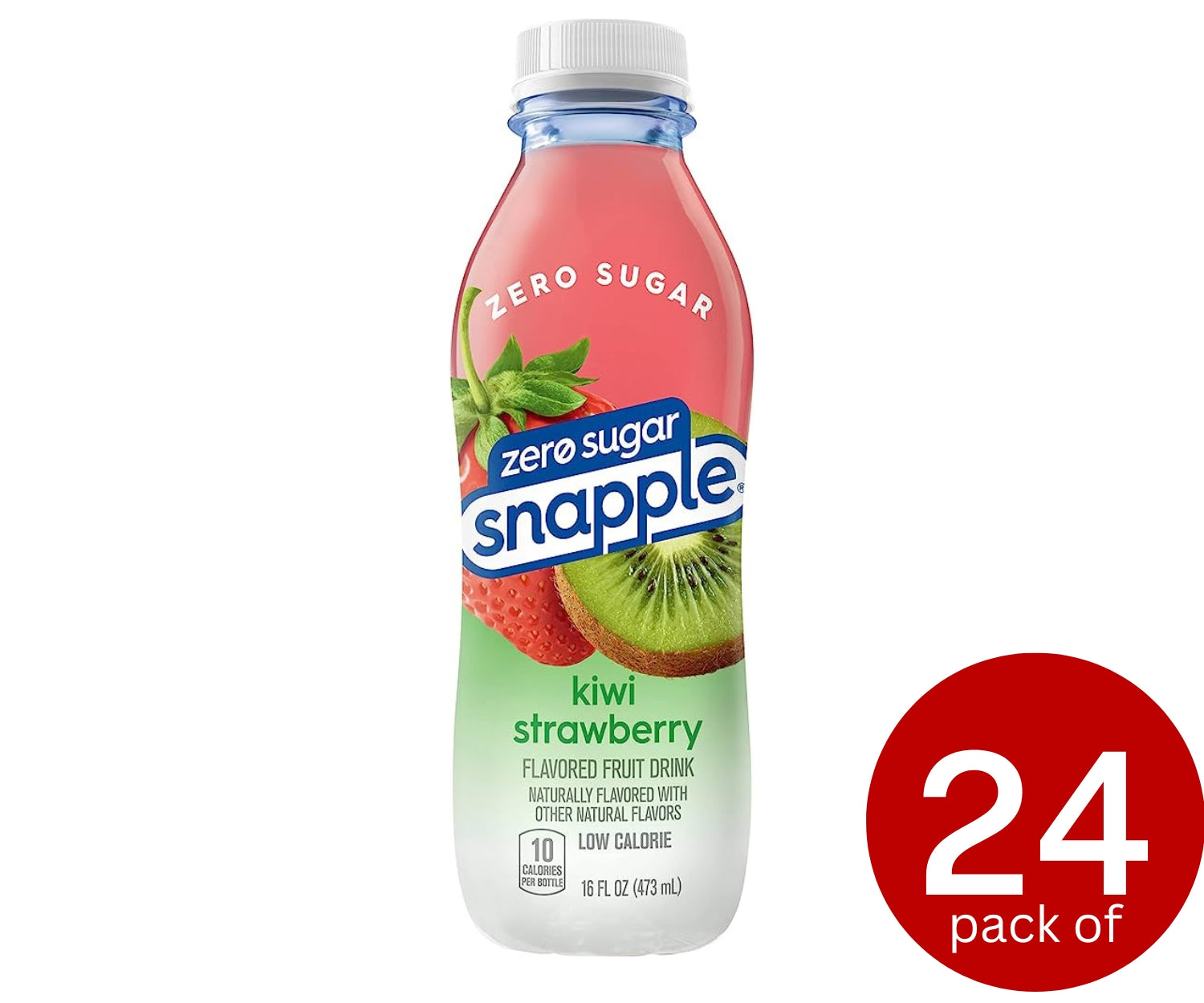Snapple Kiwi Strawberry Sugar Free 24 x 473ml (16oz)