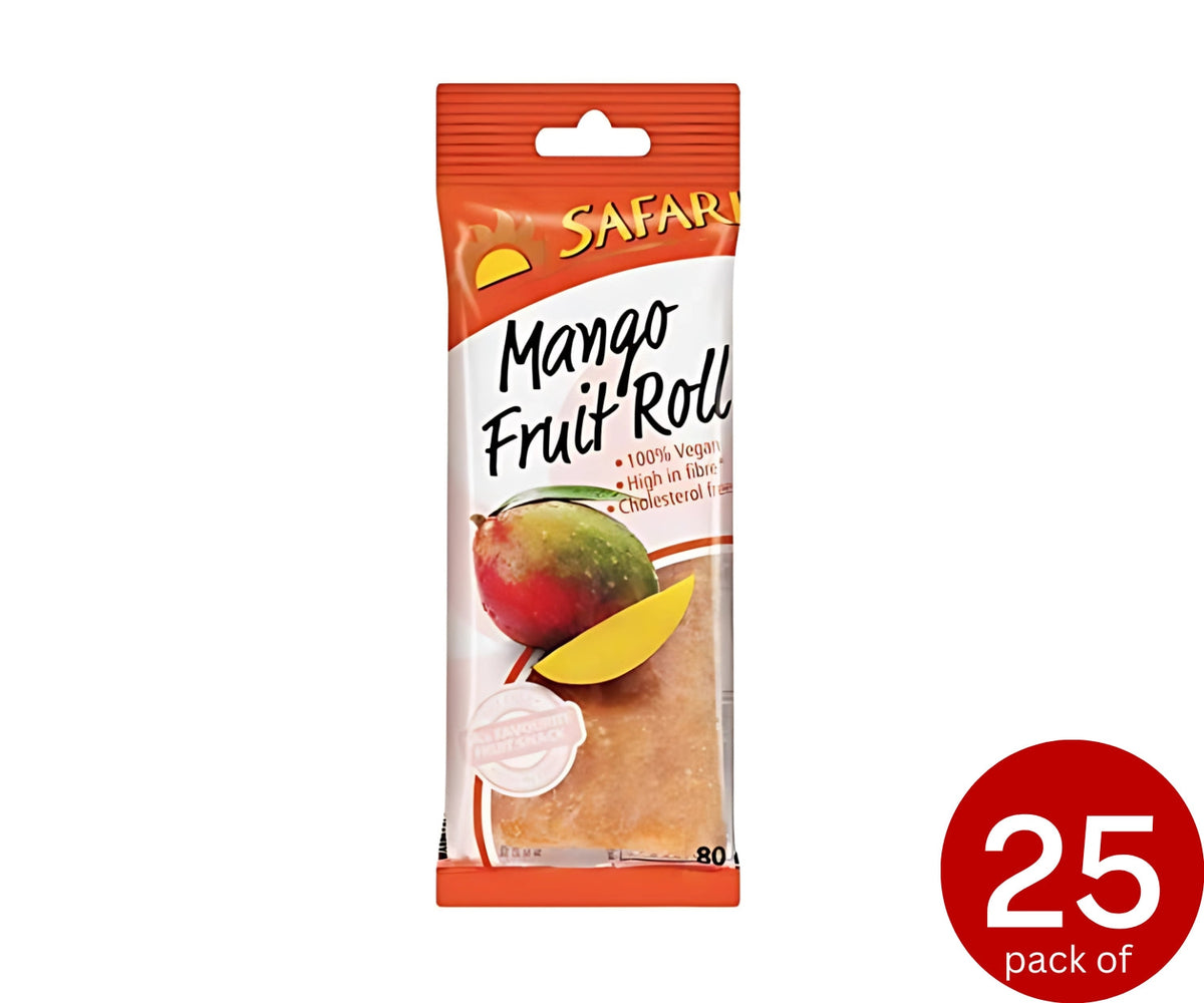 Safari Fruit Roll Mango 25 x 80g