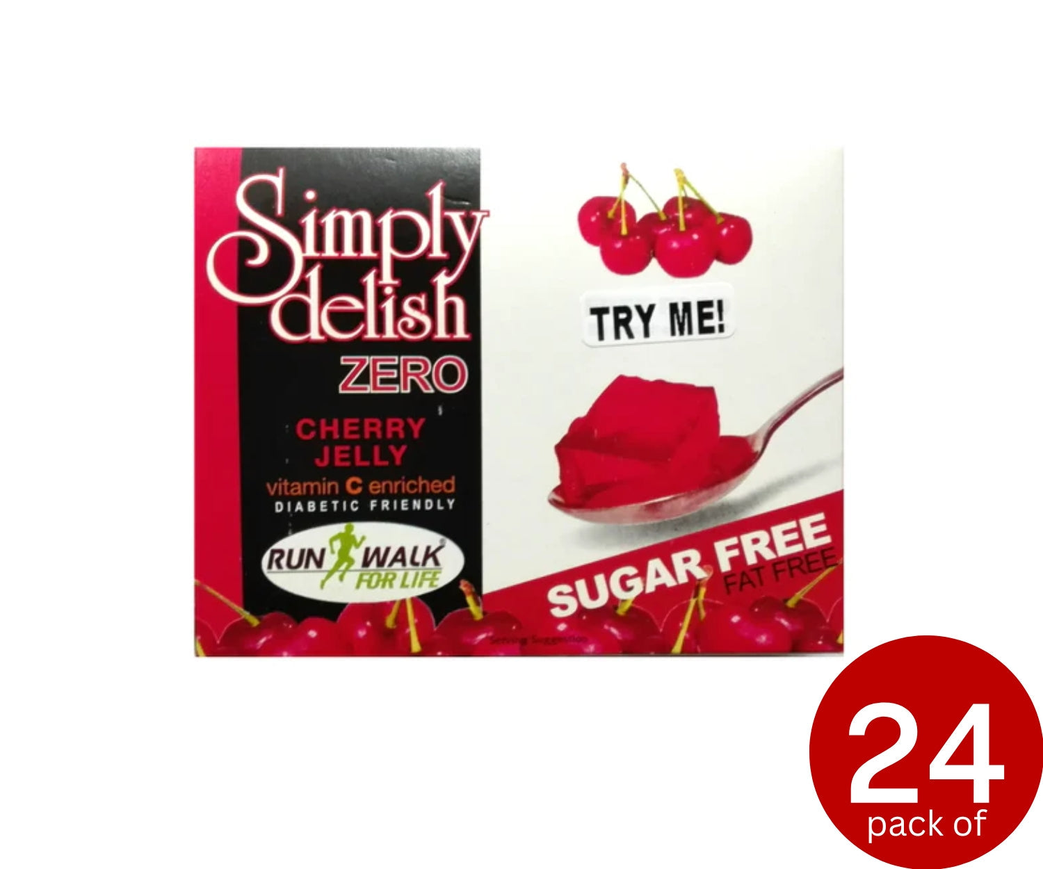 Simply Delish SF Jelly Cherry 24 x 8g