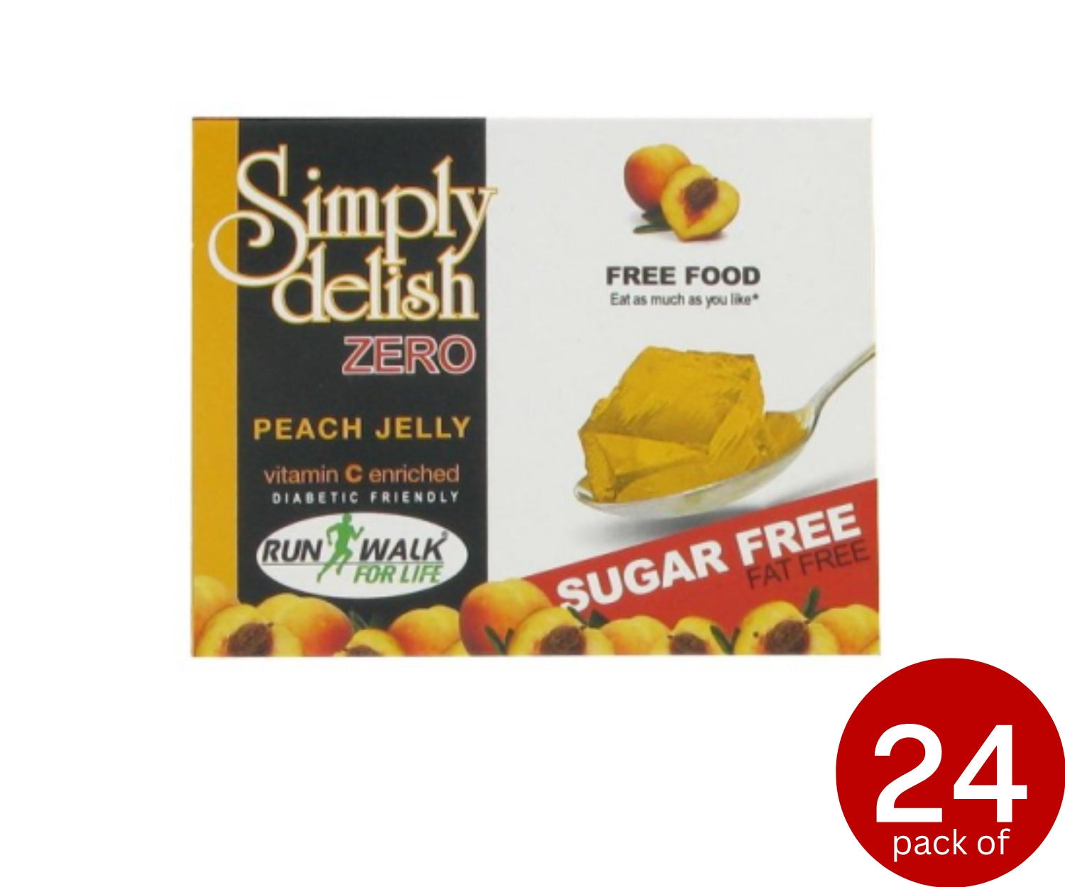 Simply Delish SF Jelly Peach 24 x 8g
