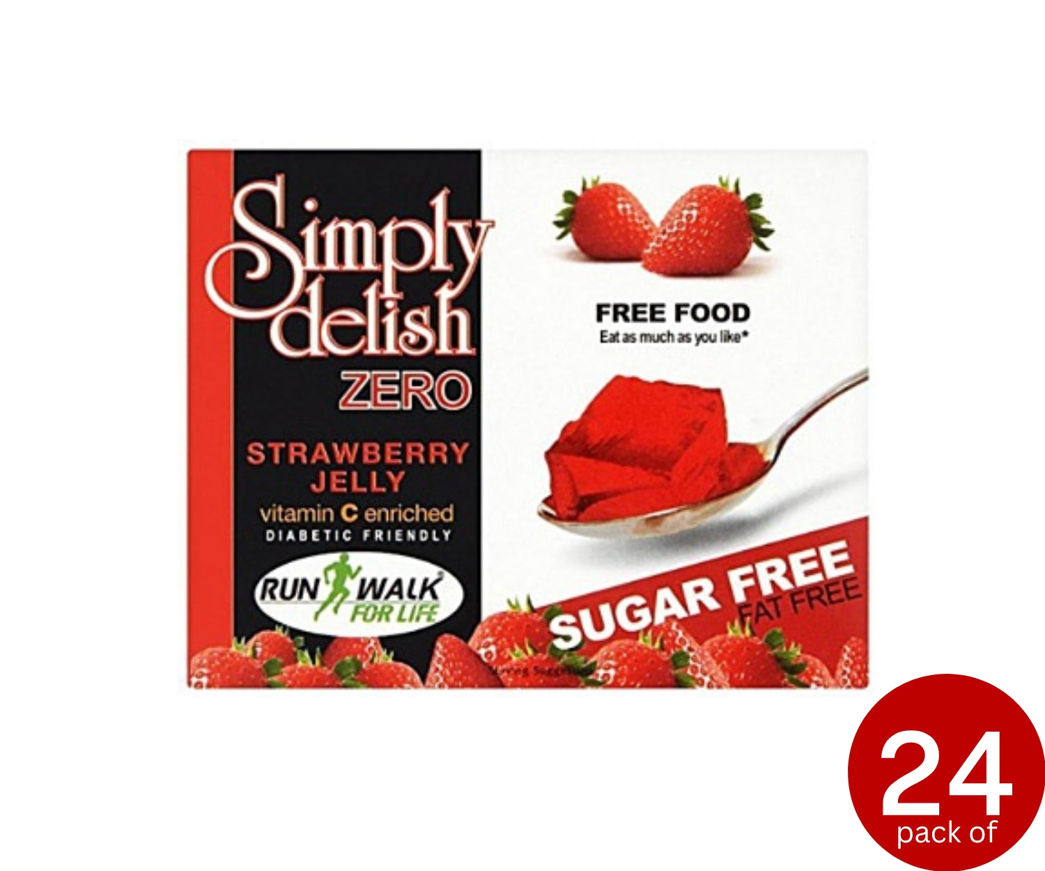 Simply Delish SF Jelly Strawberry 24 x 8g