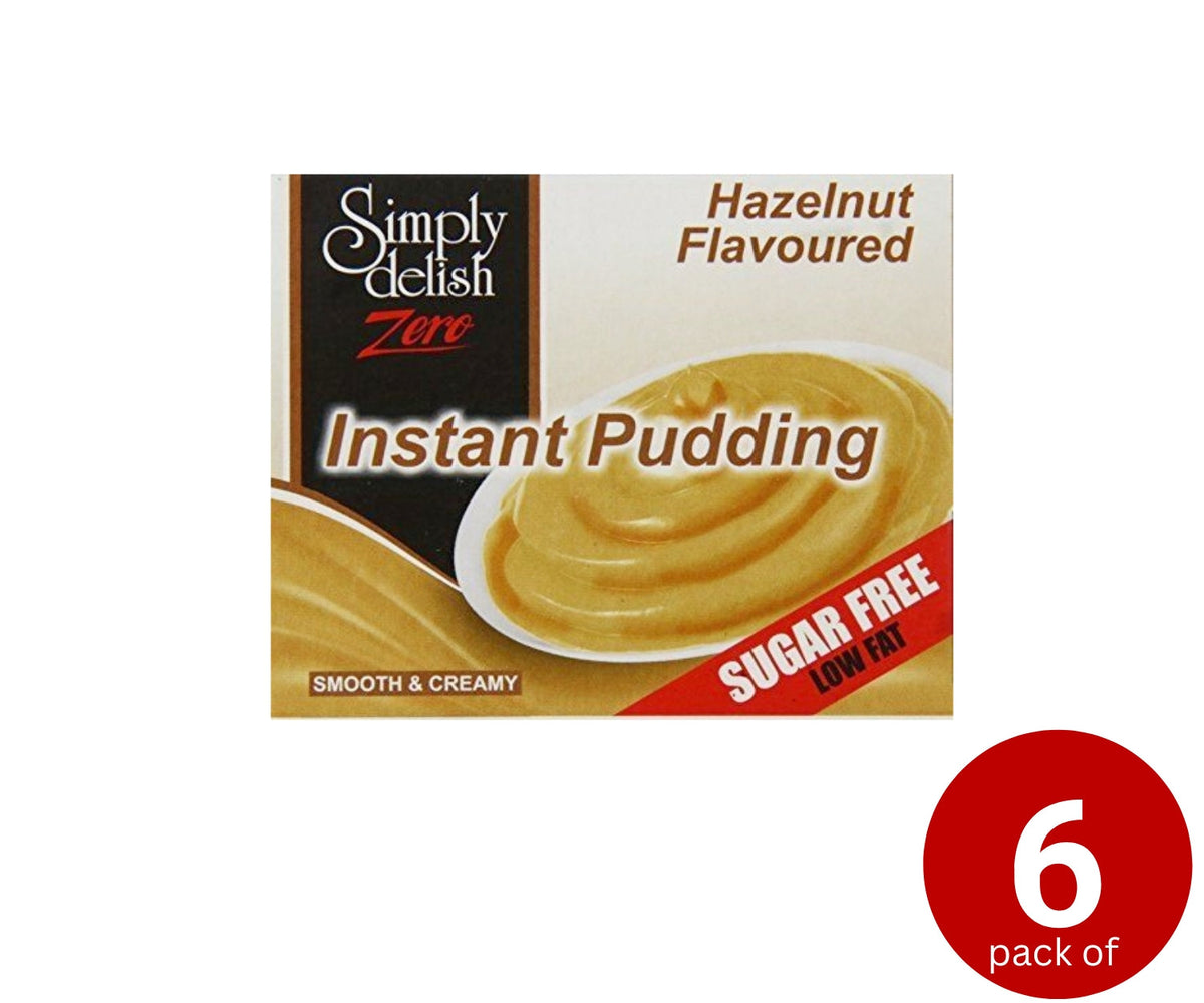 Simply Delish Sugar-Free Instant Pudding, Hazelnut flavour, 40g.