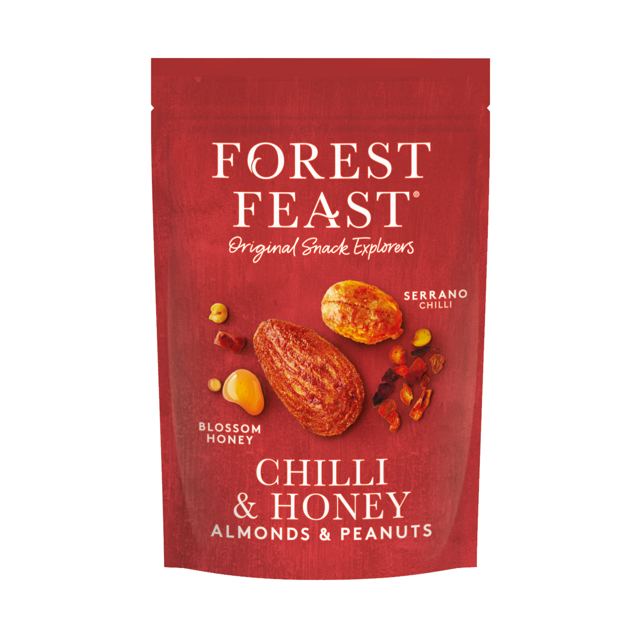 Forest Feast Serrano Chilli Honey Peanuts & Almonds NK 8 x 120g