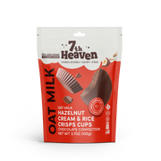 7th Heaven Hazelnut Cream and Rice Crisps Cream Cups Pouch Oat Milk Chocolate 5 Pack 6 x 105g
