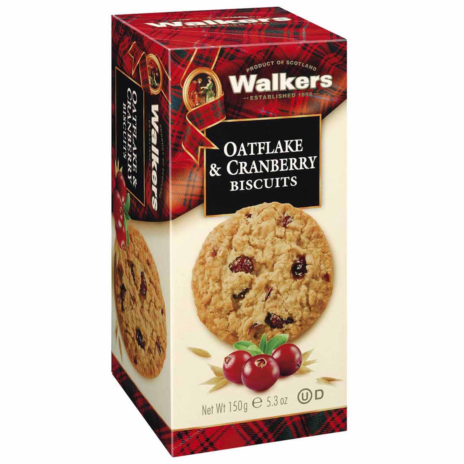 Walkers Biscuits Oatflake & Cranberry 12 x 150g