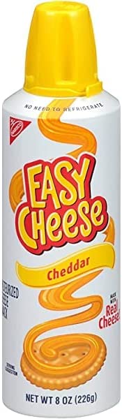 Kraft Easy Cheese Cheddar 12 x 226g (8oz) NK