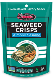 Seapoint Seaweed Crisps Almond Sesame 12 x 35g