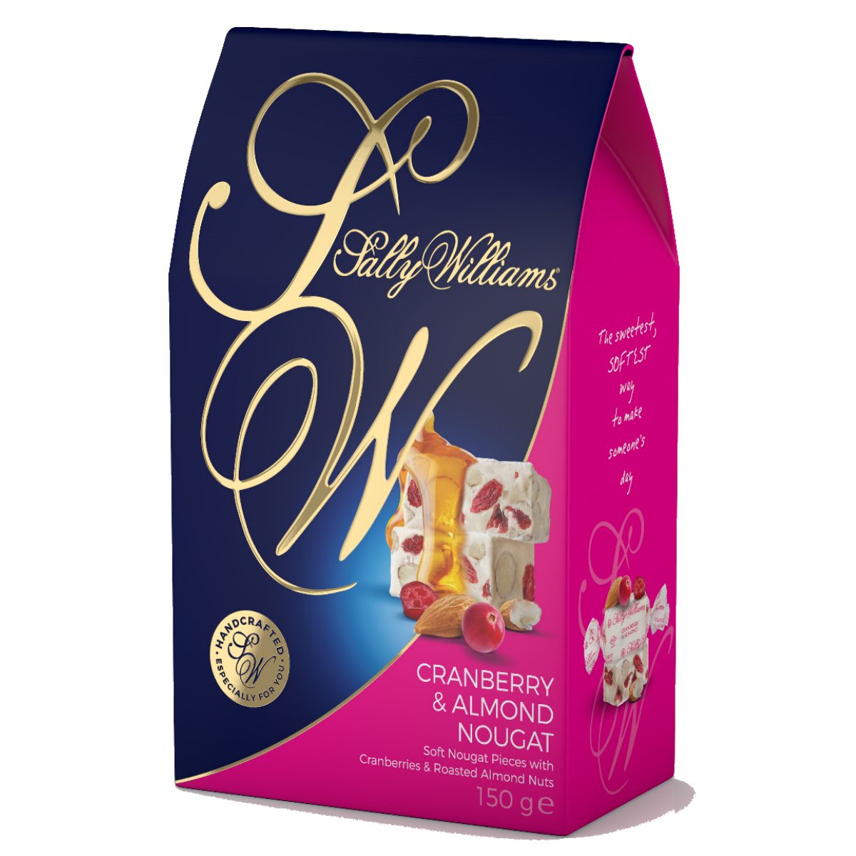 Sally Williams GIFT BOX Nougat Cranberry & Almond 20 x 150g