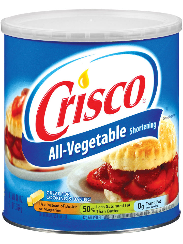 Crisco All Vegetable Shortening 12 x 1.36kg