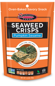 Seapoint Seaweed Crisps Pumpkin Sesame 12 x 35g