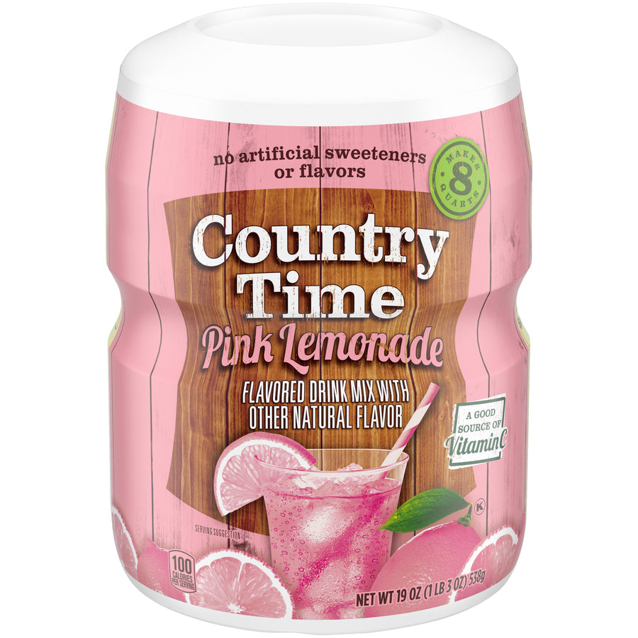 Country Time Pink Lemonade Mix 12 x 538g (19oz)