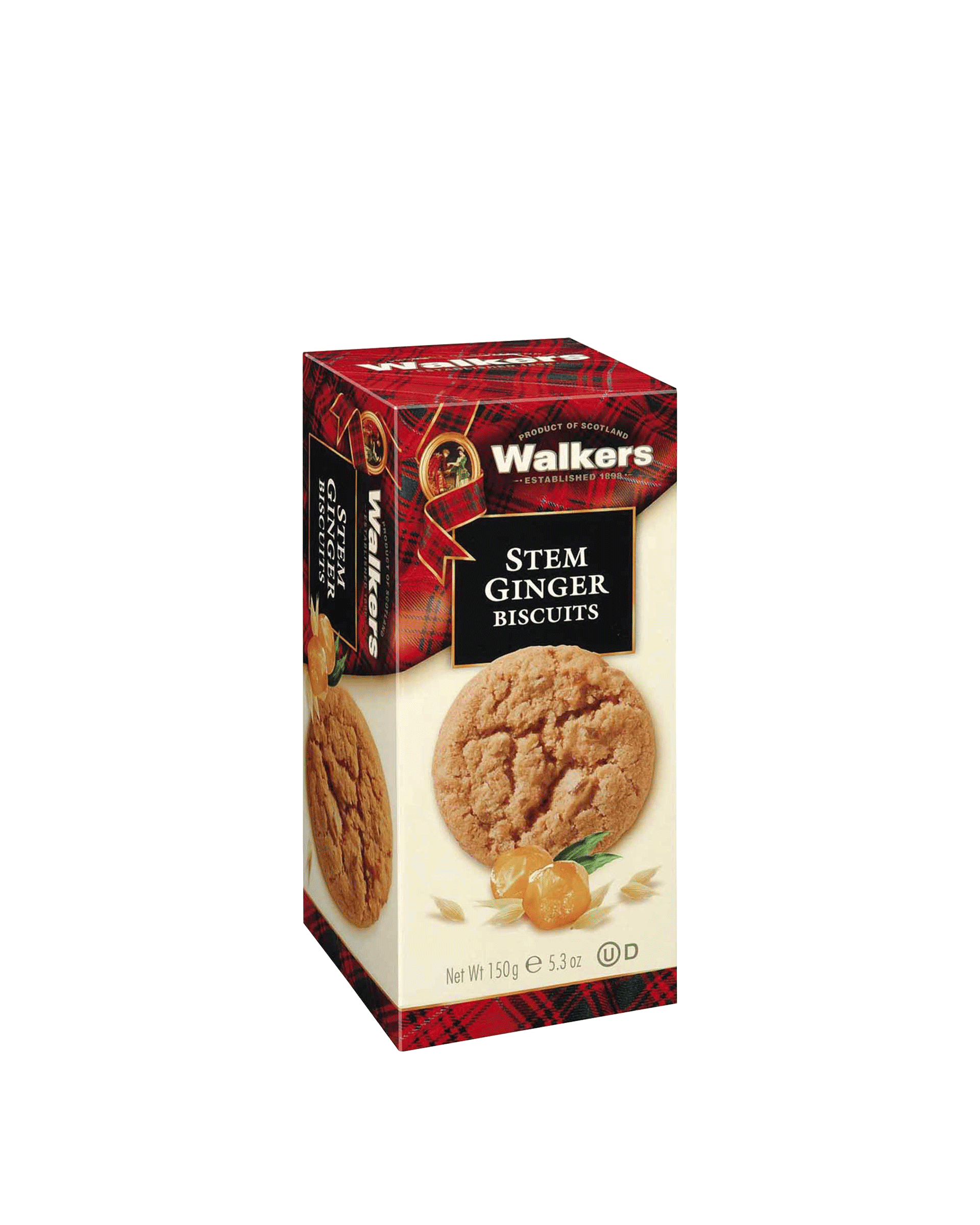 Walkers Biscuits Stem Ginger 12 x 150g