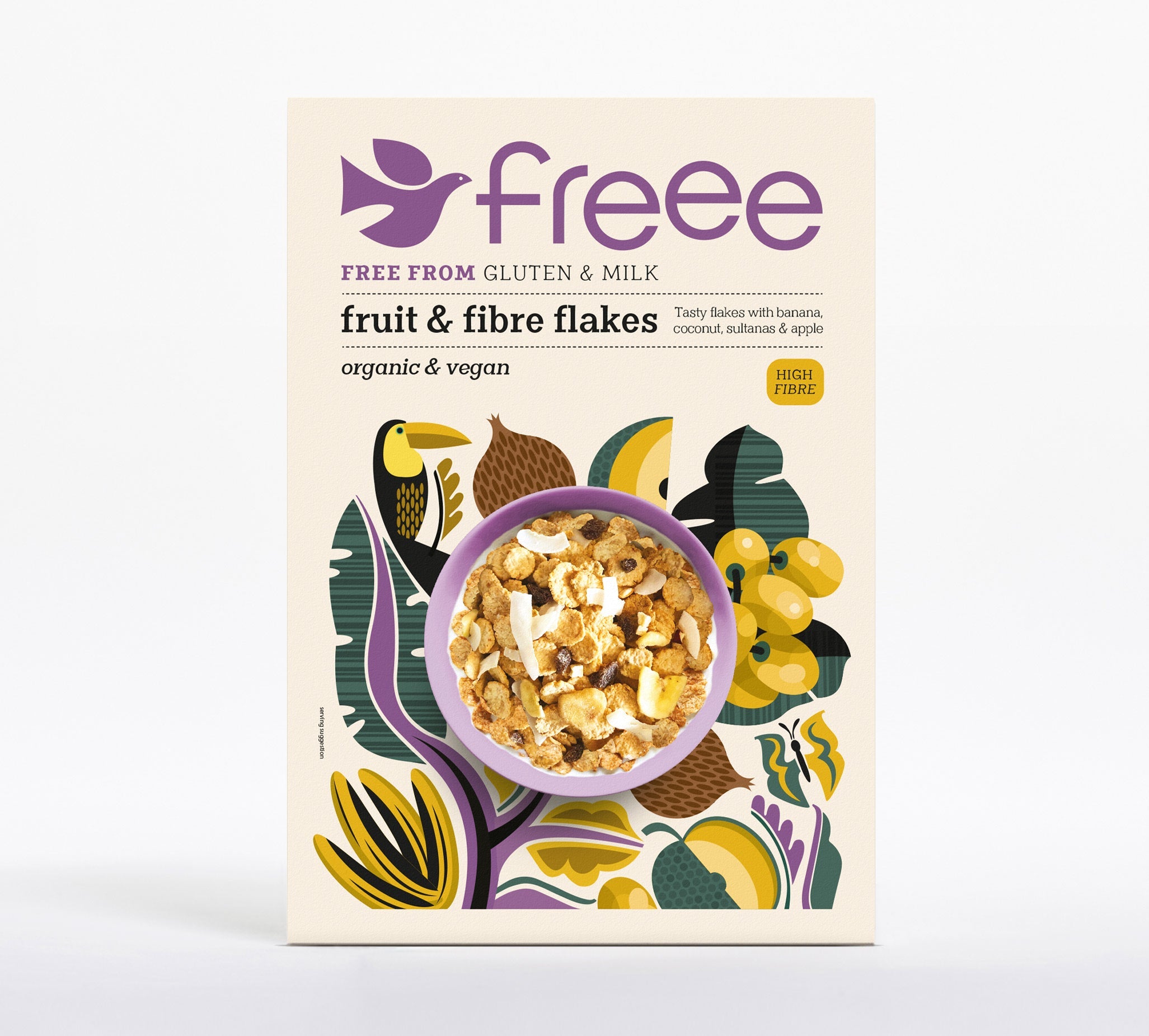 Doves Farm Gluten Free Organic Fruit & Fibre Flakes 5 x 375g