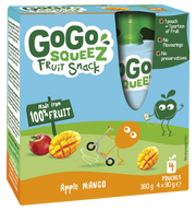 GoGo SqueeZ Mango 5 x 4 x 90g