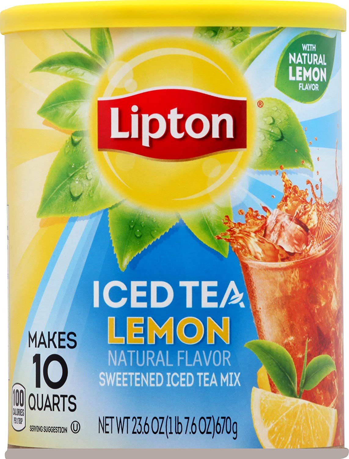 Lipton Lemon Iced Tea 6 x 670g (23.6oz)