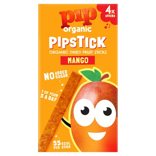 Pip Organic Pipstick Mango Organic Fruit Snack 10 x 4 x 72g