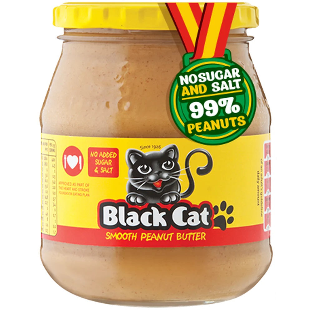Black Cat Smooth Peanut Butter Sugar Free 6 x 400g