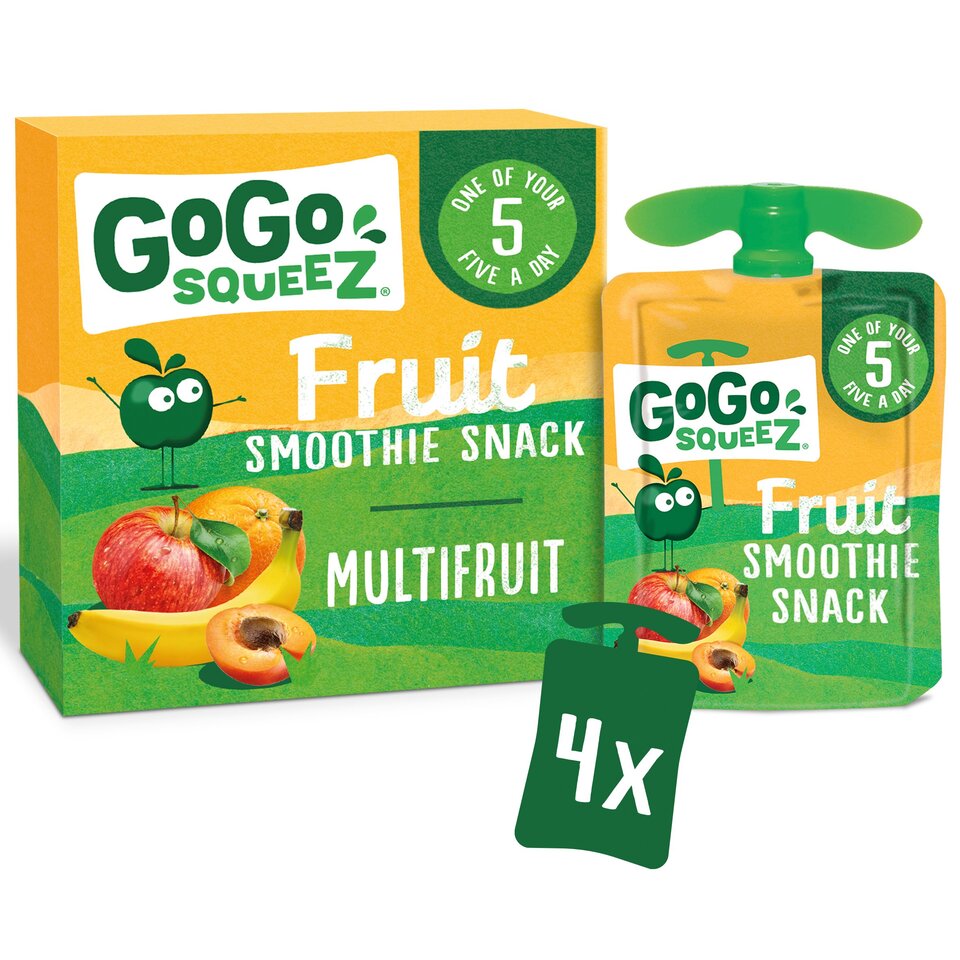 GoGo SqueeZ Multifruit 5 X 4 x 90g