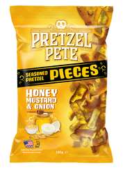 Pretzel Pete Honey Mustard & Onion 8 x 120g