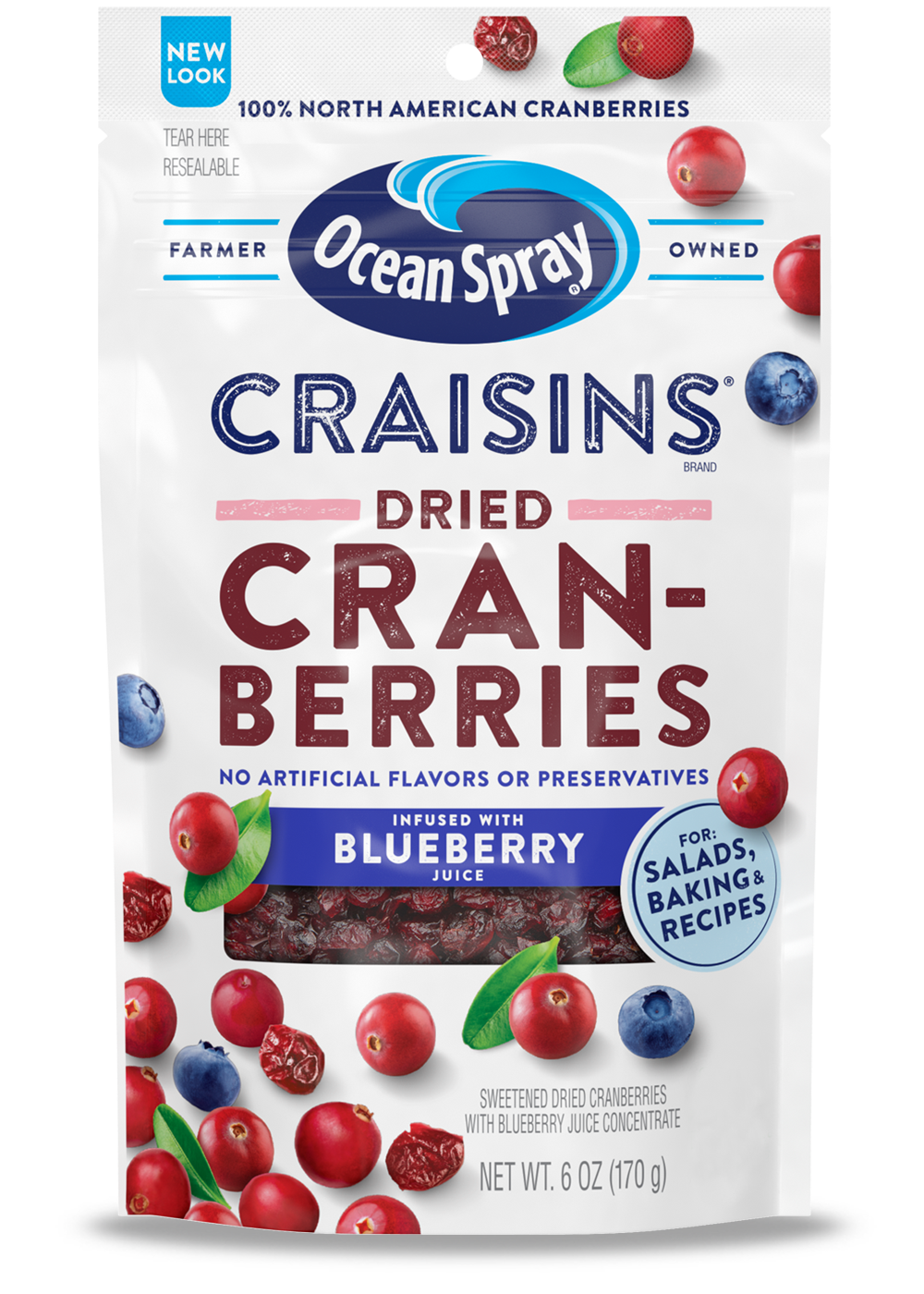 Ocean Spray Craisins Blueberry 12 x 170g