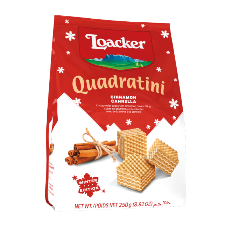 Loacker Quadratini Cinnamon 18 x 250g