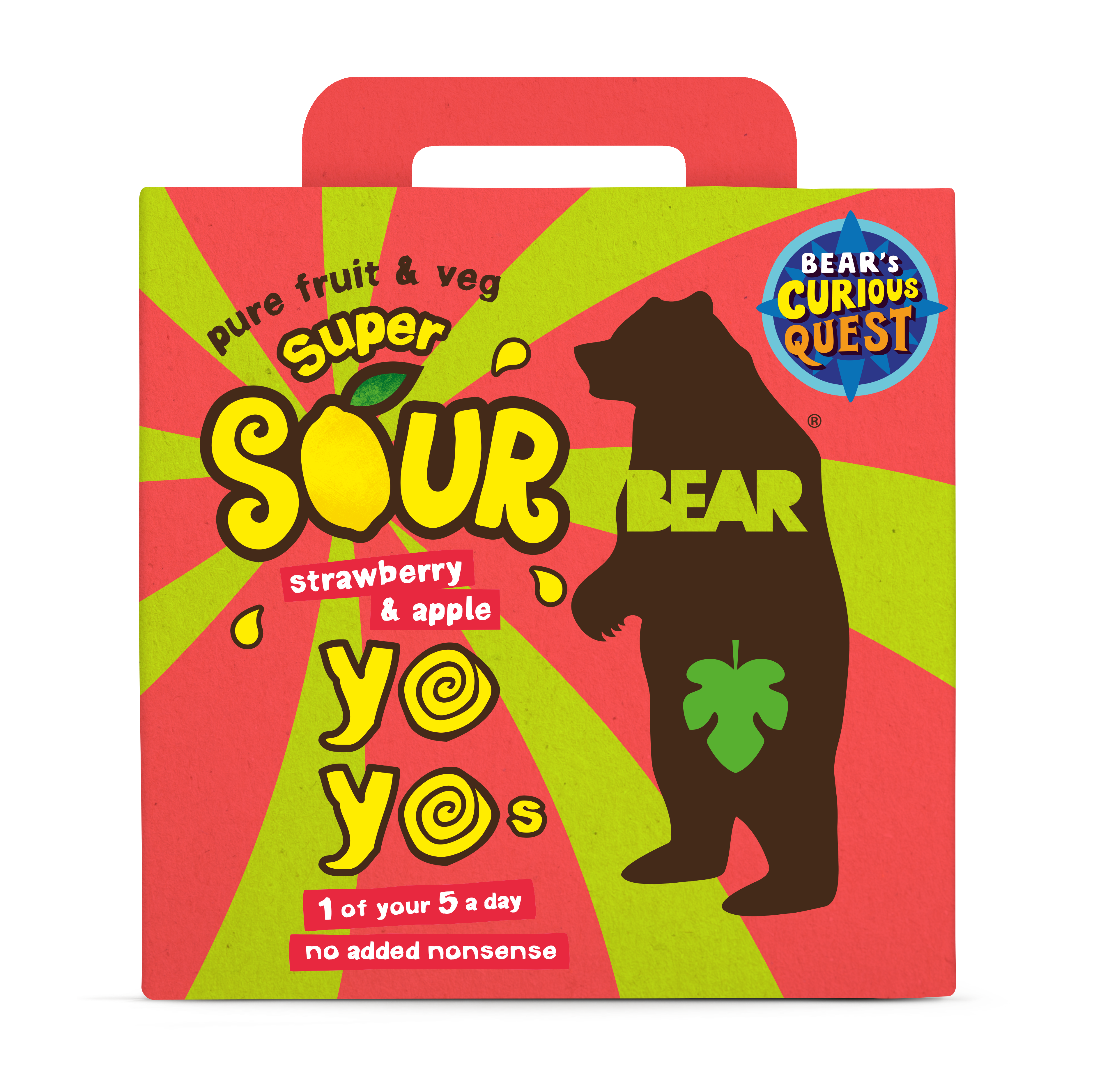 Bear Yoyo SOURS EXTREME MULTIPACK Strawberry 6 x 5 x 20g