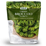 DJ&A broccoli florets 25g crunchy vegetable snack plant-based