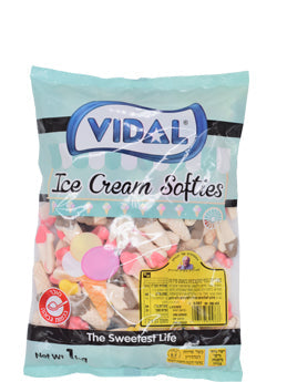 Vidal Ice Cream Softies Gummies 6 x 1kg