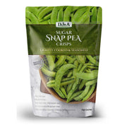 DJ&A sugar snap pea crisps 30g plant-based crunchy vegetable snack