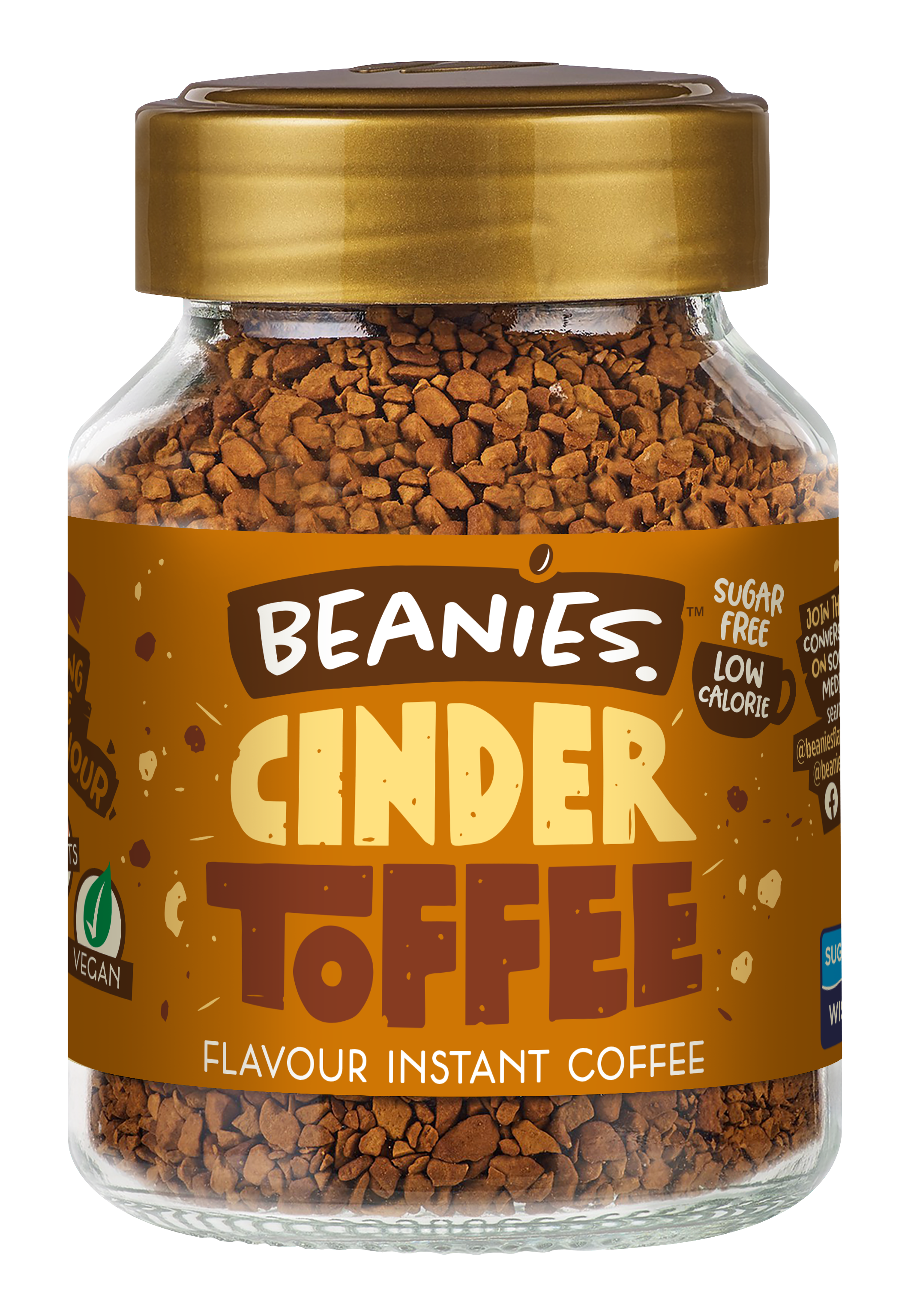 Beanies Cinder Toffee Flavoured Coffee 6 x 50g