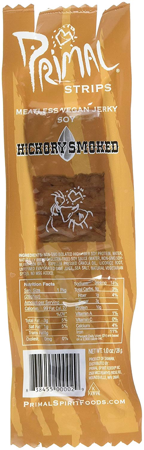 Primal Strips Hickory Smoked 24 x 28g NK