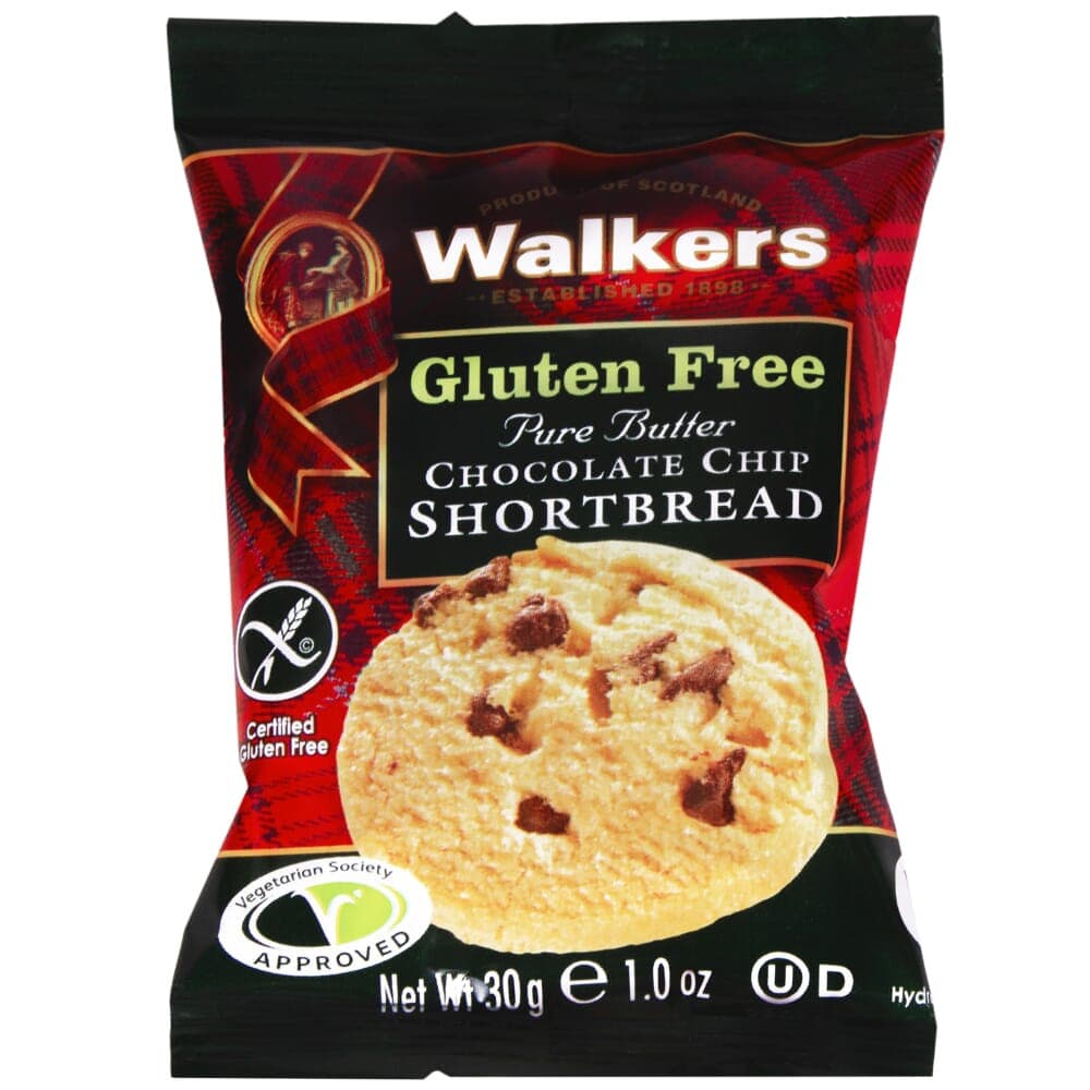 Walkers Gluten Free Chocolate Chip Shortbread 60 x 30g