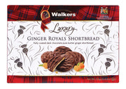 Walkers Plain Chocolate Ginger Royal Shortbread 12 x 150g