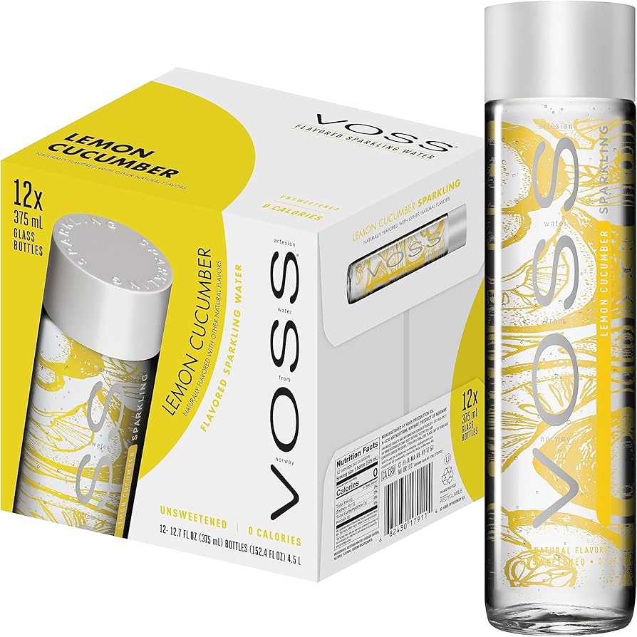 Voss Lemon Cucumber Glass 12 x 375ml