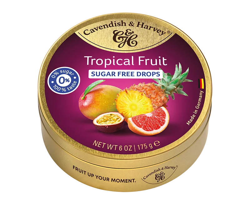 Cavendish & Harvey DROPS Sugar Free Tropical Drops NK 9 x 175g