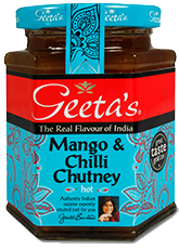 Geetas  Mango & Chilli Hot Chutney 6 x 230g