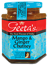 Geetas  Mango & Ginger Chutney 6 x 230g