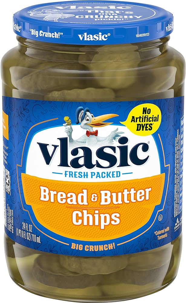 Vlasic Pickles Bread & Butter Chips 12 x 710ml (24fl oz)