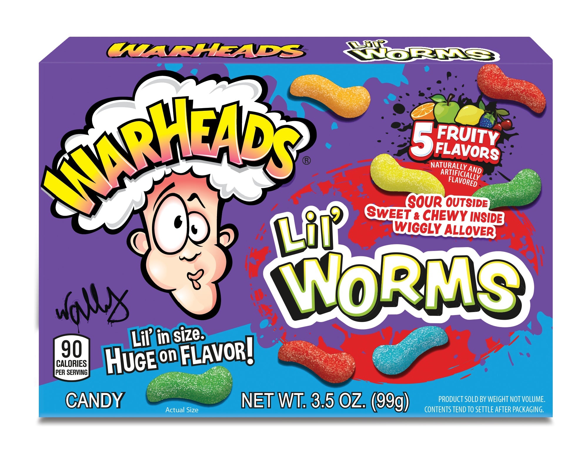 Warheads Theater Box Lil' Worms NK 12 x 99g (3.5oz)