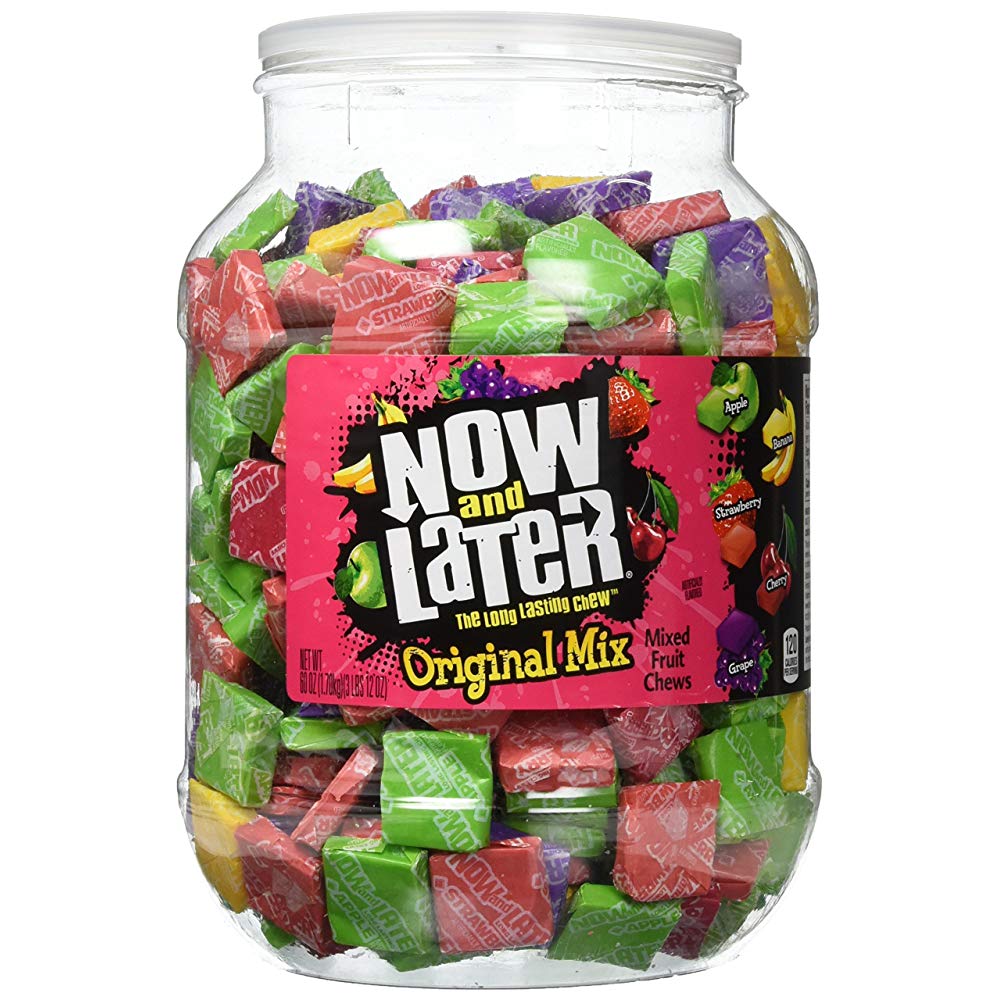 Now & Later Jars Assorted 385 x 4.5g  1.7kg NK