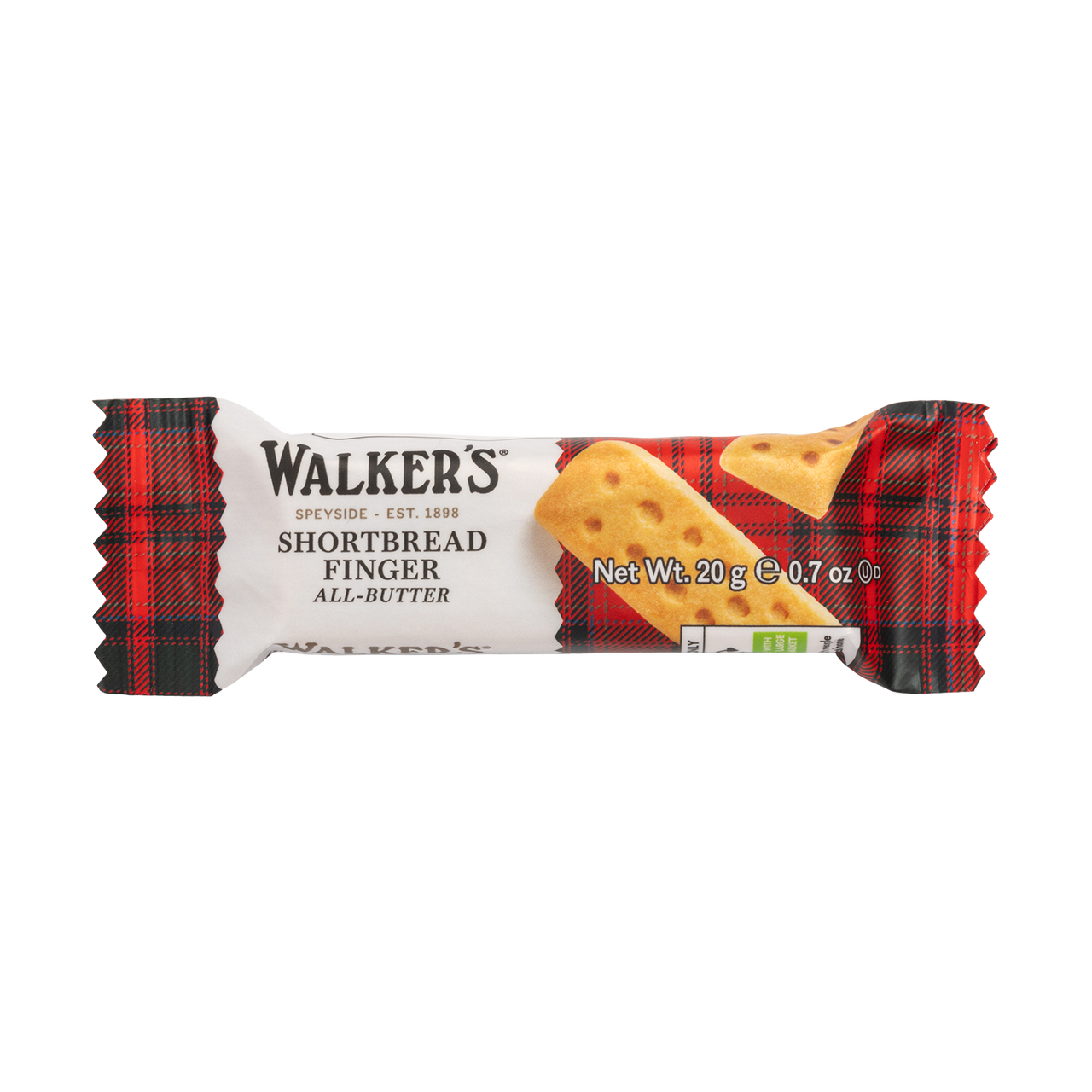 Walkers Single Shortbread Finger 240 x 20g