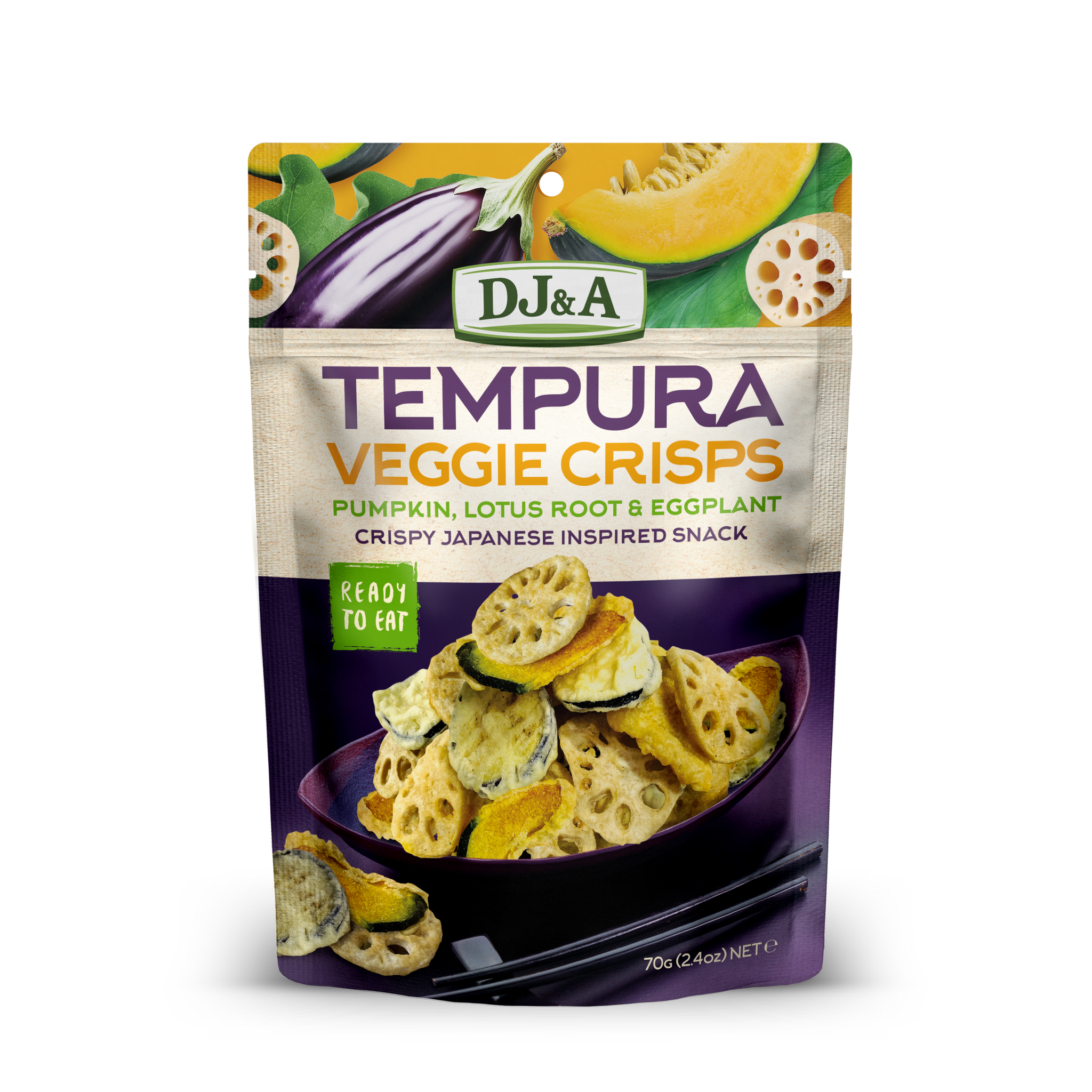 DJ&A Tempura Veggie Crisps NK 9 x 70g