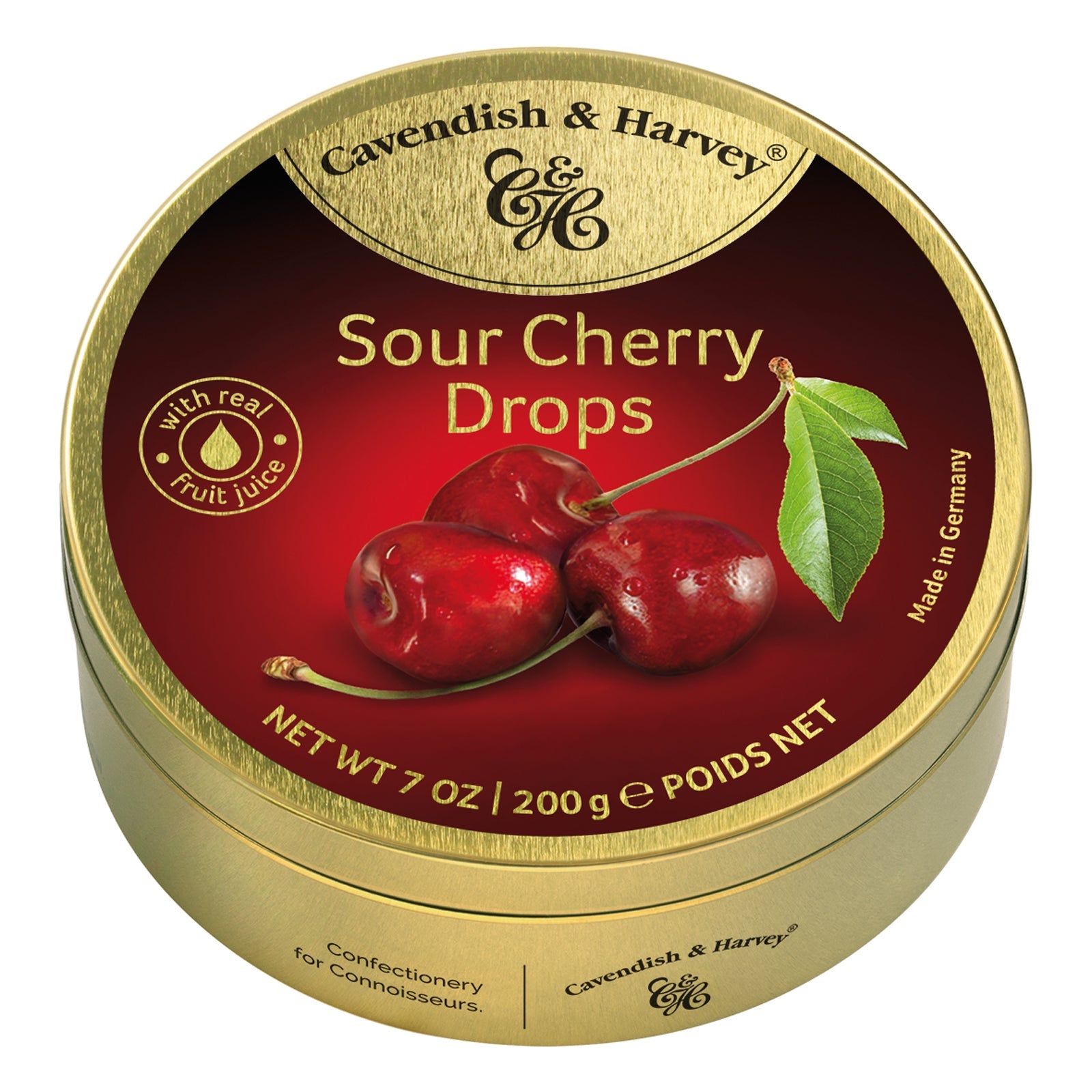 Cavendish & Harvey  DROPS Sour Cherry NK 9 x 200g