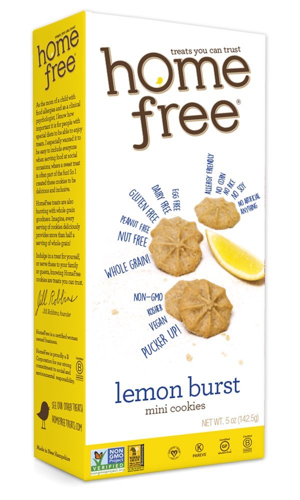 HomeFree GF Cookie BOX Lemon Burst 6 x 144g