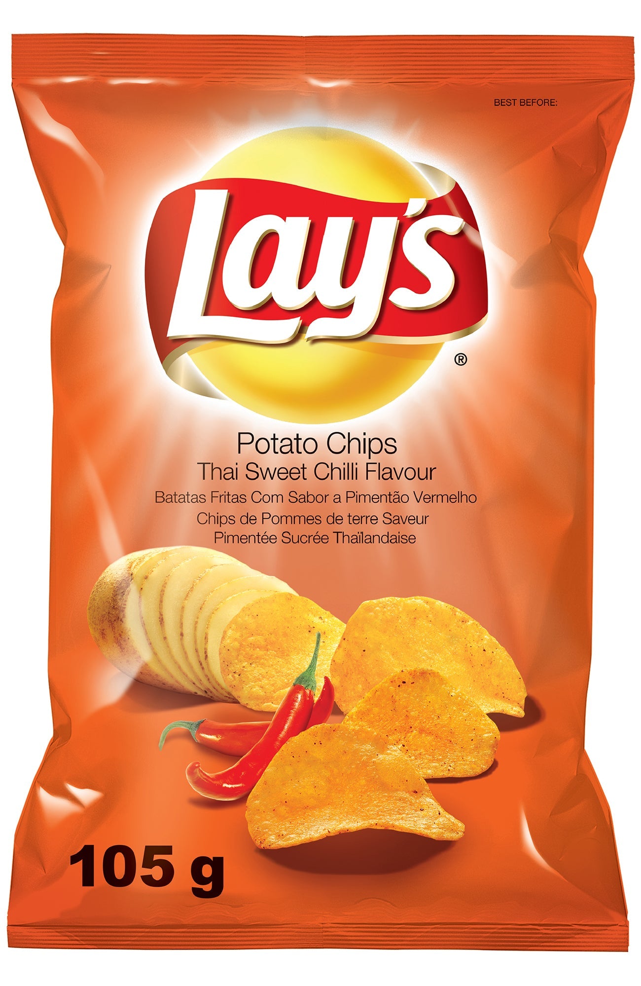 Lays LARGE Crisps Thai Sweet Chilli 20 x 105g