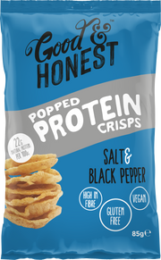 Good & Honest Chips Protein Salt & Black Pepper 8 x 85g