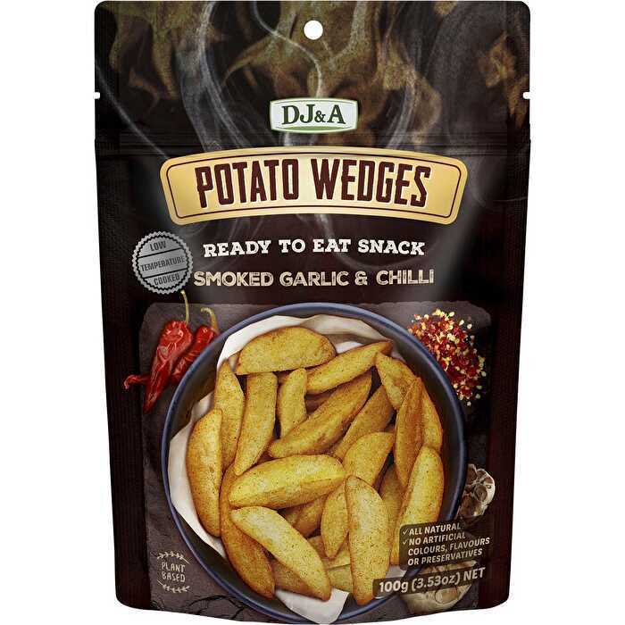 DJ & A Potato Wedges Smoked Garlic & Chili 9 x 100g