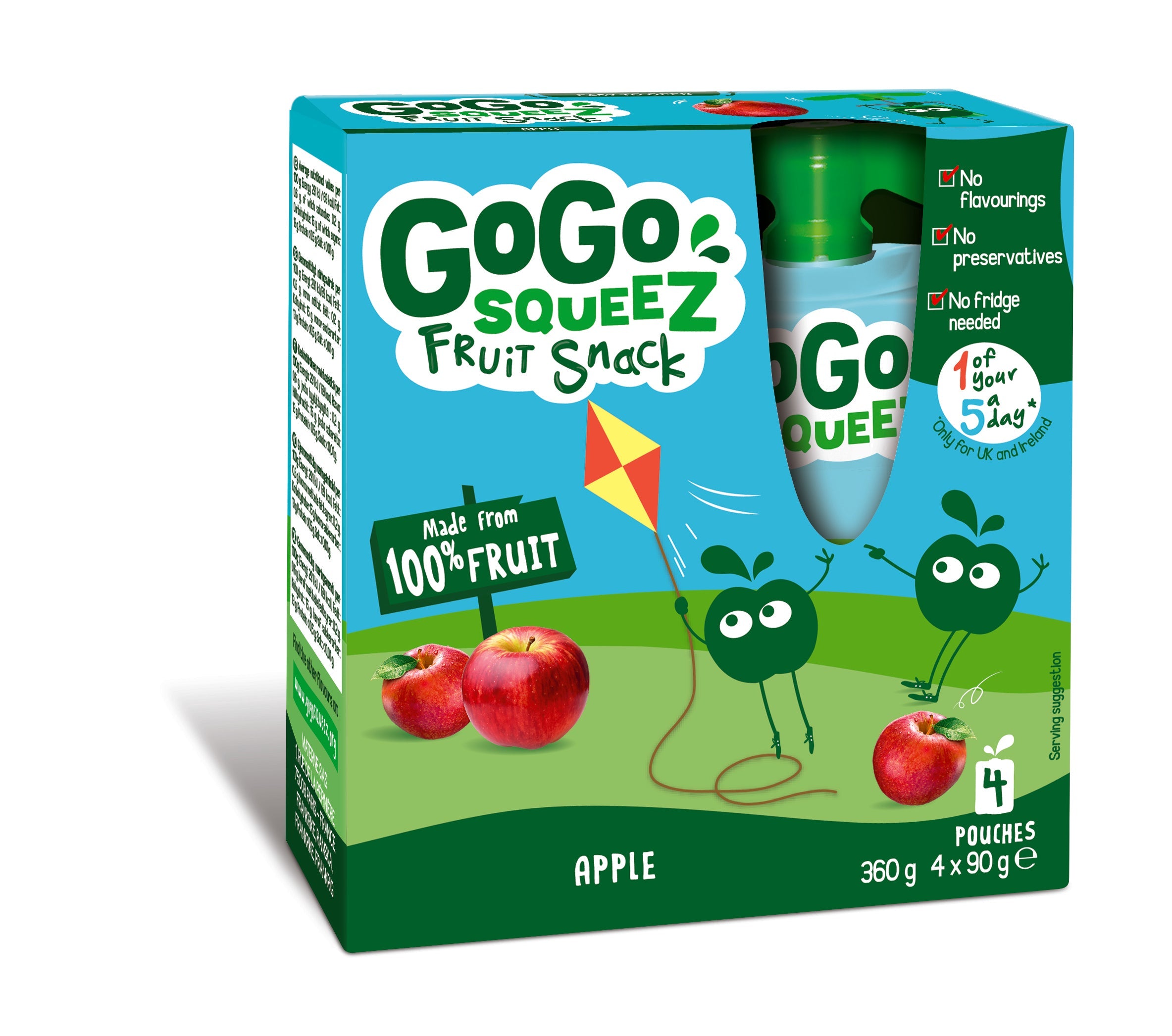 GoGo SqueeZ Apple 5 x 4 x 90g